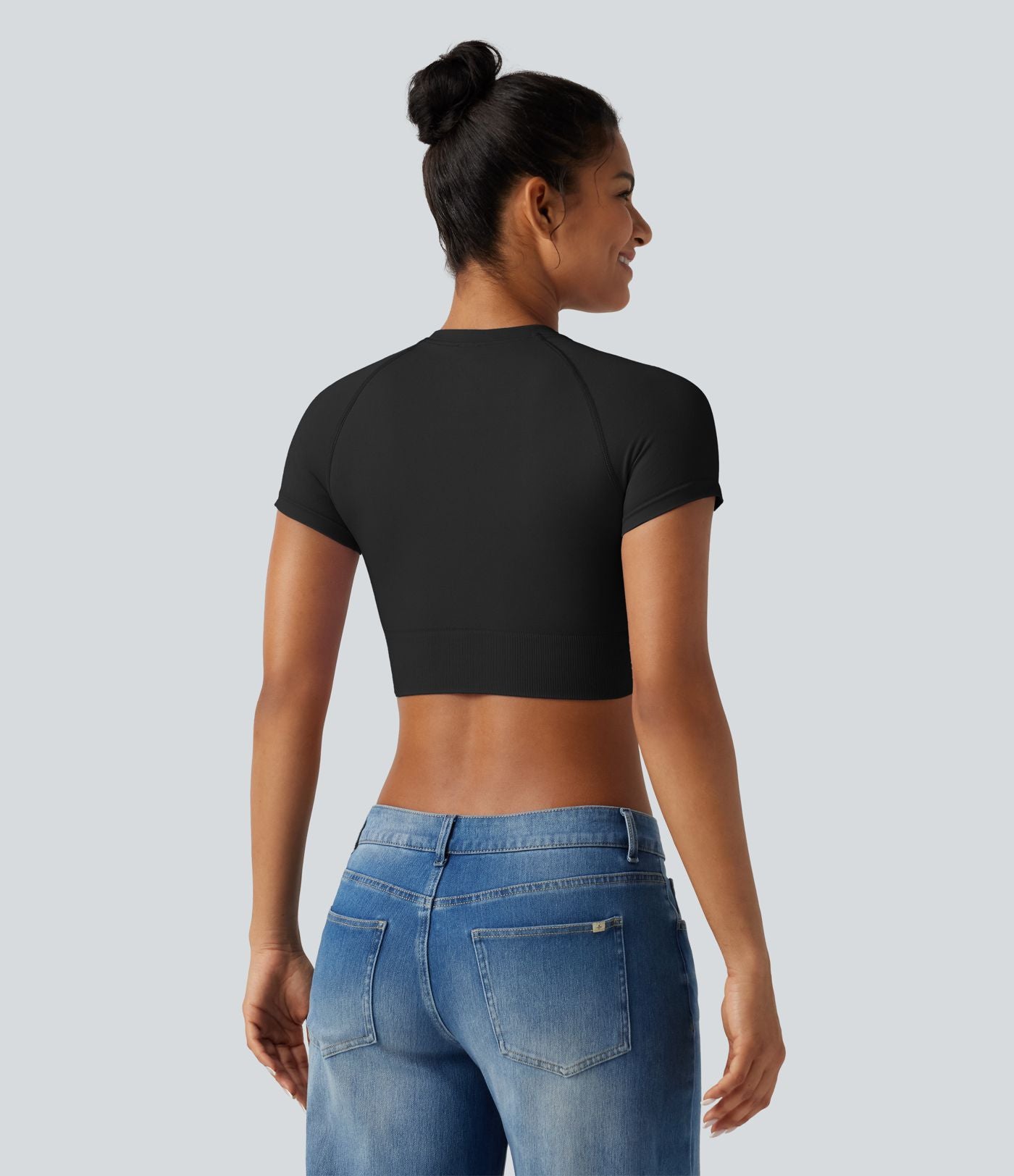 T-shirt décontracté court OneForm Seamless Flow, col rond, manches courtes