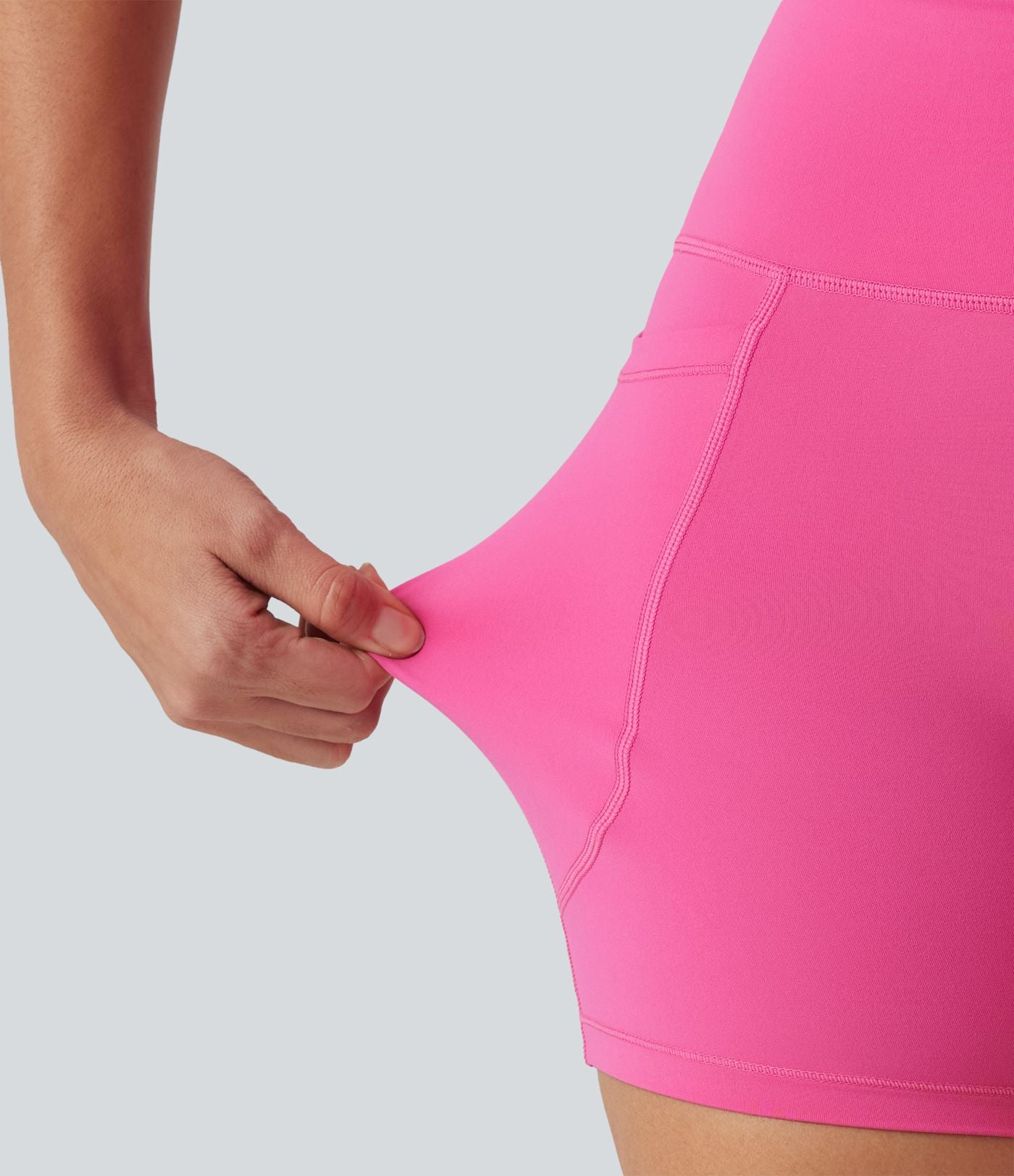 Short de yoga cycliste SoftlyZero™ Plush taille haute dos torsadé 12,5 cm avec poches