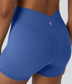 Softlyzero™ Short 7,5cm Biker Taille Haute Croisé Uni