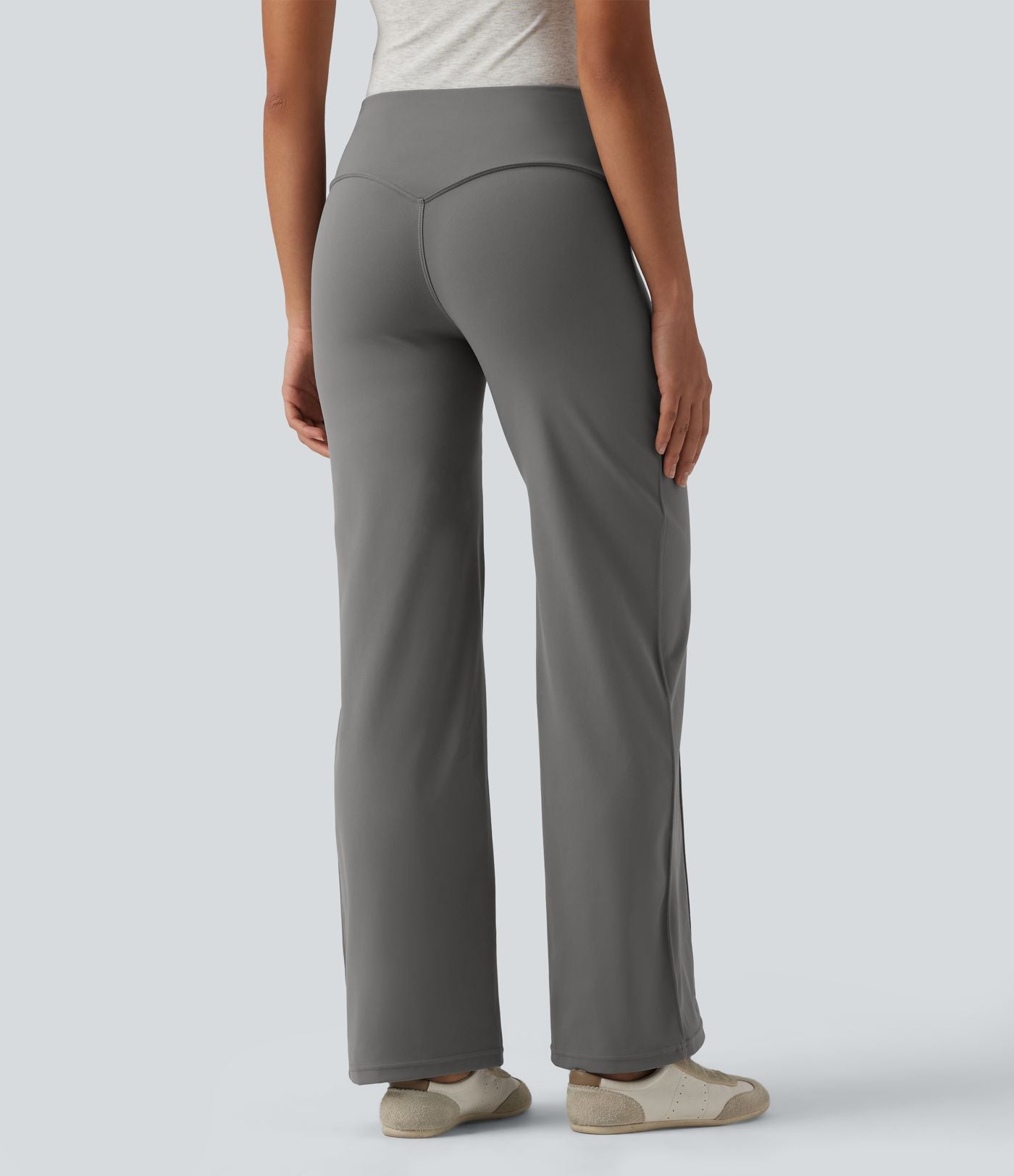 Pantalon bootcut décontracté DayStretch gainant taille haute avec poches