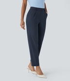 Pantalon de travail fuselé longueur cheville taille haute Halara Flex™ DayStretch avec poches