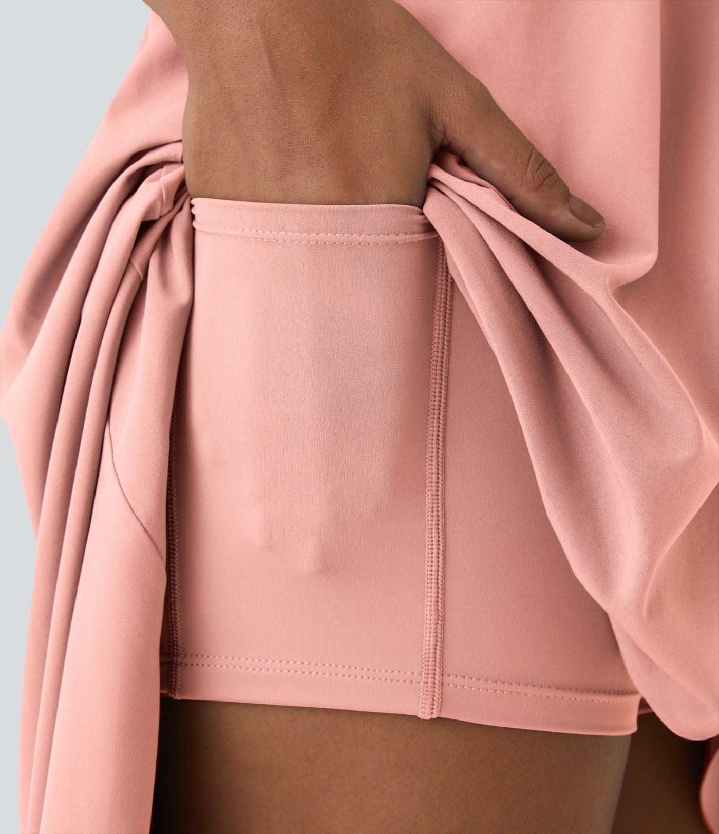 Breezeful™ Robe Casual 2 Pièces Dos Nu Haut Bas Poche Latérale Fluide Séchage Rapide