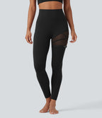 Legging de danse SoftlyZero™ taille haute mesh contrastant avec boucle réglable et poche - UPF50+