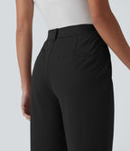 Pantalon de golf droit taille haute séchage rapide avec poches – UPF 40+