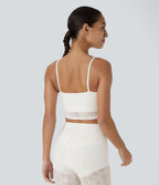 Soutien-Gorge Sport Yoga Cropped à Dentelle Soutien Léger