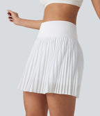 Jupe mini tennis 2-en-1 plissée taille haute sans couture OneForm Seamless Flow avec poches