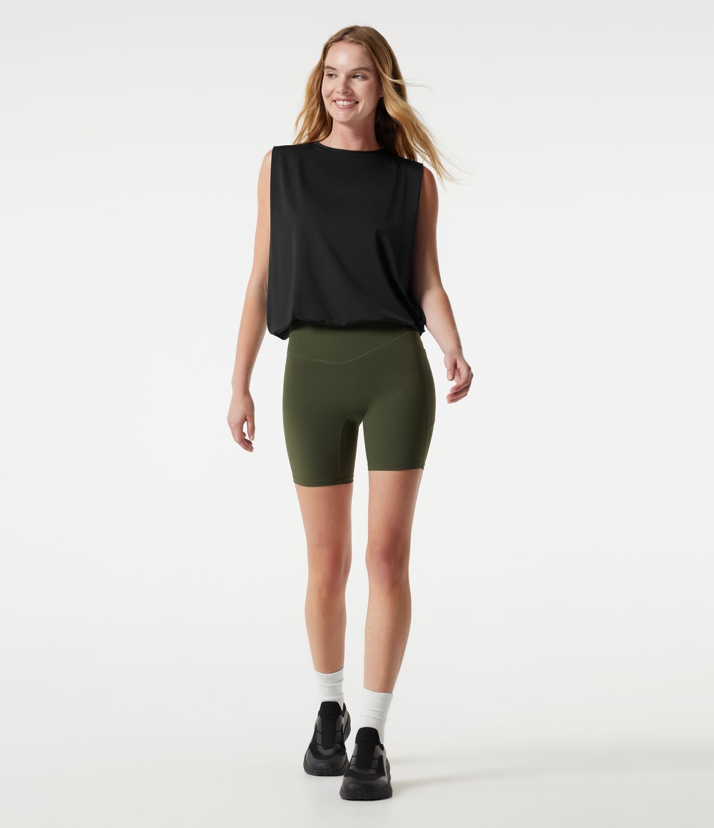 Body de yoga col rond sans manches effet frais InstantCool, protection solaire UPF50+