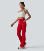Pantalon de yoga à coupe bootcut gainant galbant taille haute avec effet scrunch et poches Halara UltraSculpt™