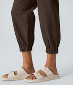 Joggings décontractés à taille mi-haute avec poches