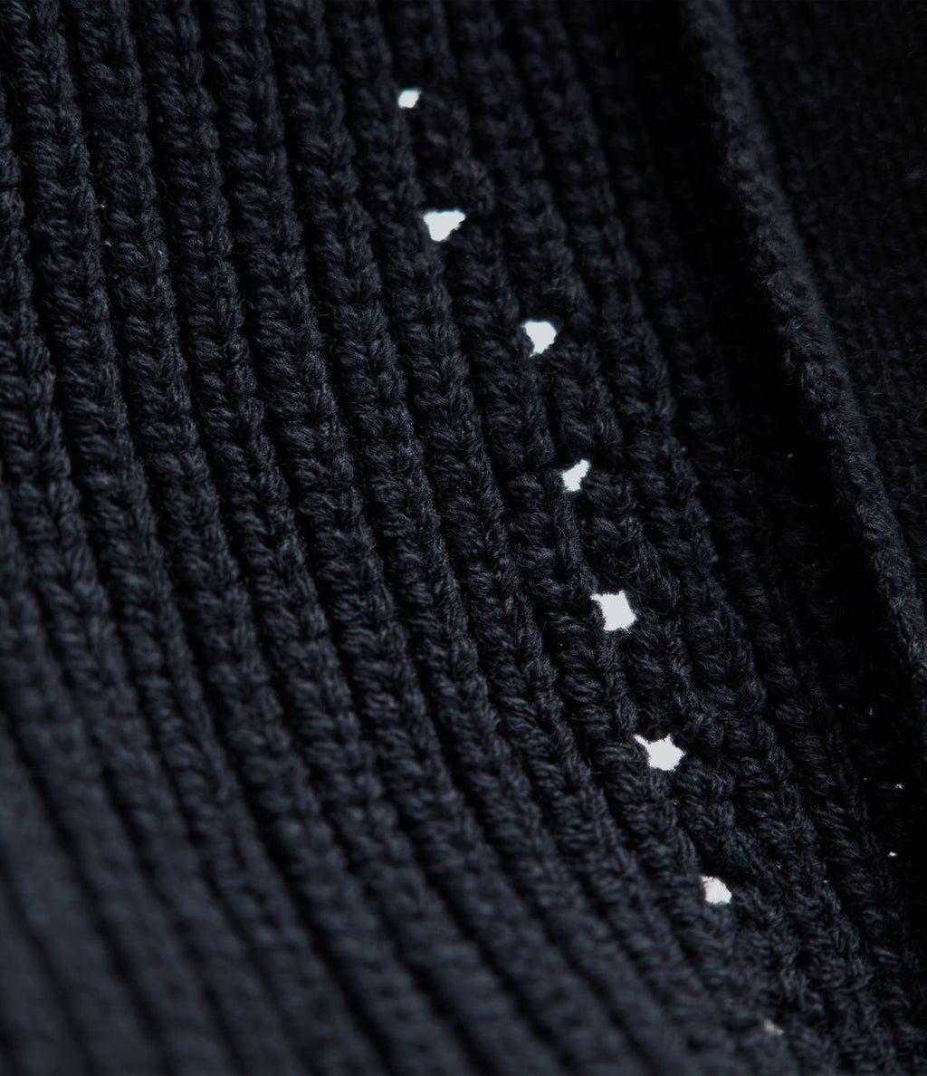 Cardigan long manches évêque avec fentes et découpes