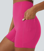 Short cycliste d'entraînement gainant taille haute UltraSculpt™ SoCinched à poches latérales 12,5 cm