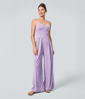 Breezeful™ Combinaison Dos Nu Poche Zippée Invisible Sur le Côté Jambe Large Séchage Rapide