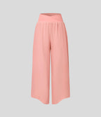 Breezeful™ Pantalon Fluide Vacances Séchage Rapide Taille Haute Croisée Poches Latérales Plissées Fente