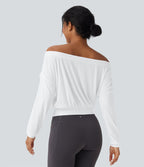 Haut de sport yoga oversize épaules dénudées effet frais InstantCool séchage rapide