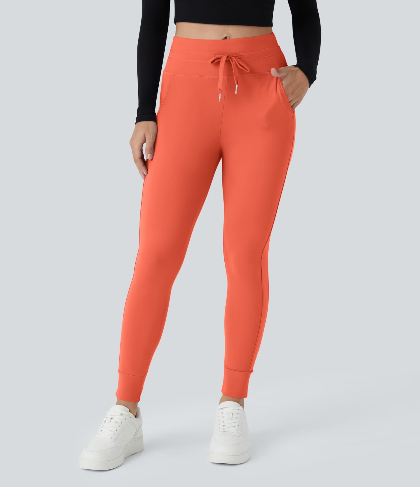 Jogging taille haute Softlyzero™ Plush avec cordon de serrage et poches latérales