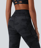 Legging yoga Halara UltraSculpt™ imprimé camouflage taille haute avec cordon de serrage et poches