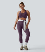 Brassière de sport running Halara UltraSculpt™ maintien léger col V dos nageur bonnets E-G