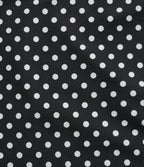 Robe midi à pois col V avec manches courtes, lien côté et poches