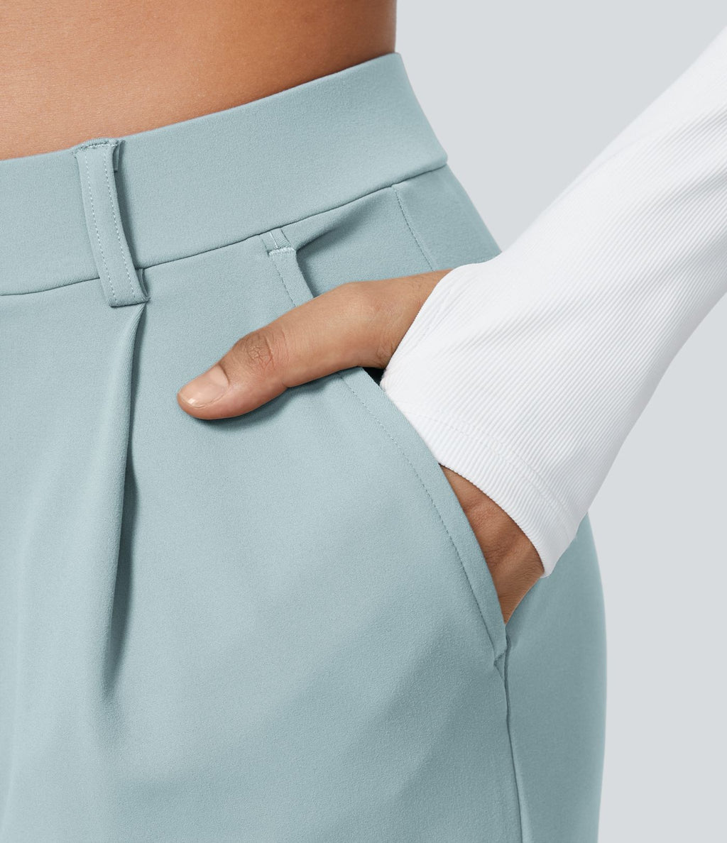 Pantalon tailleur Halara Flex™ DayStretch coupe droite taille haute avec poches