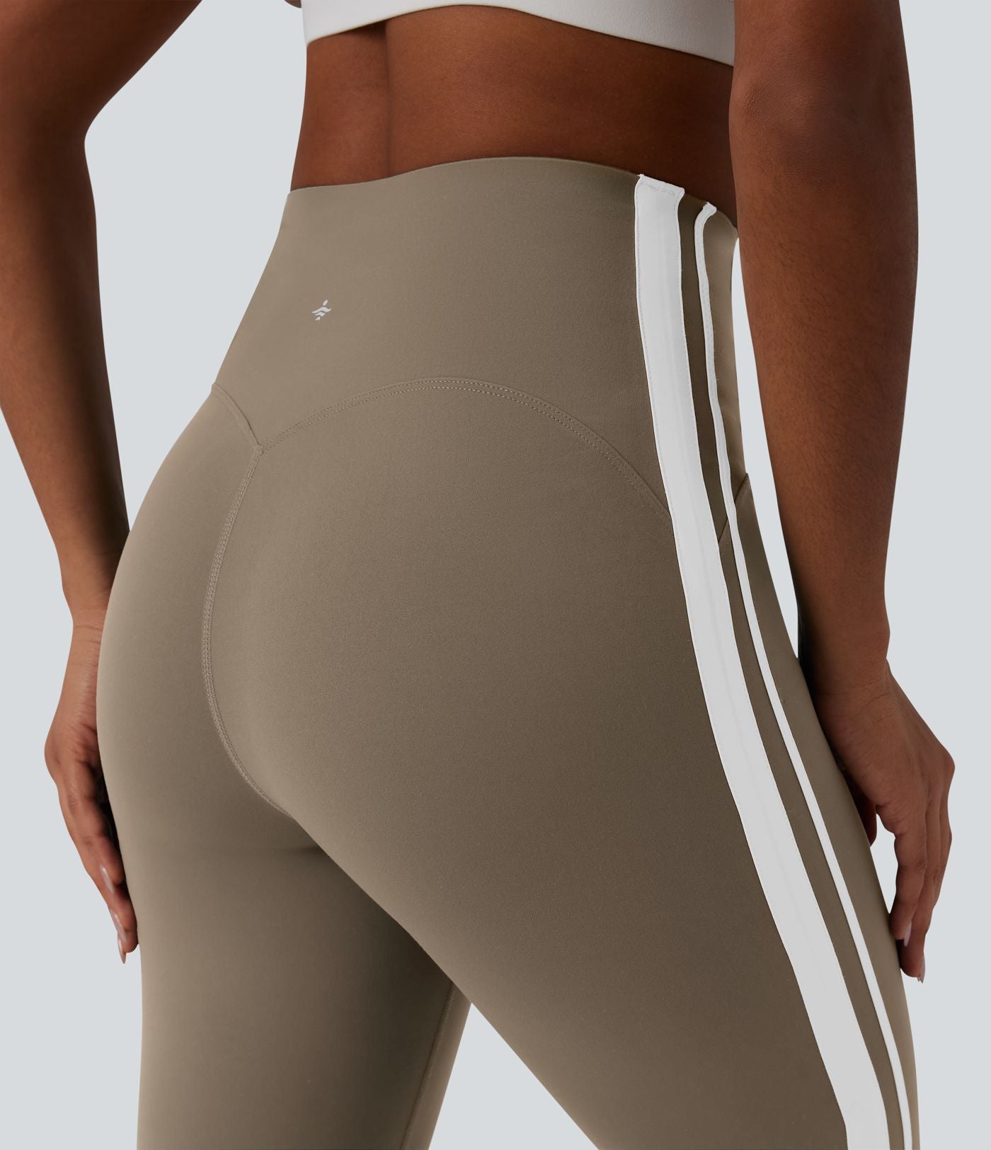 Legging de yoga 7/8 évasé Halara UltraSculpt™ taille haute ventre plat avec bandes latérales