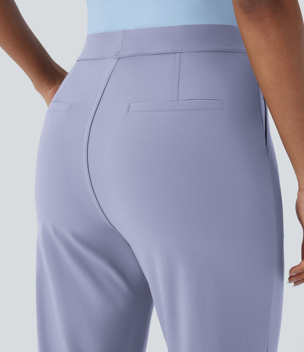 Pantalon de travail fuselé longueur cheville taille haute Halara Flex™ DayStretch avec poches