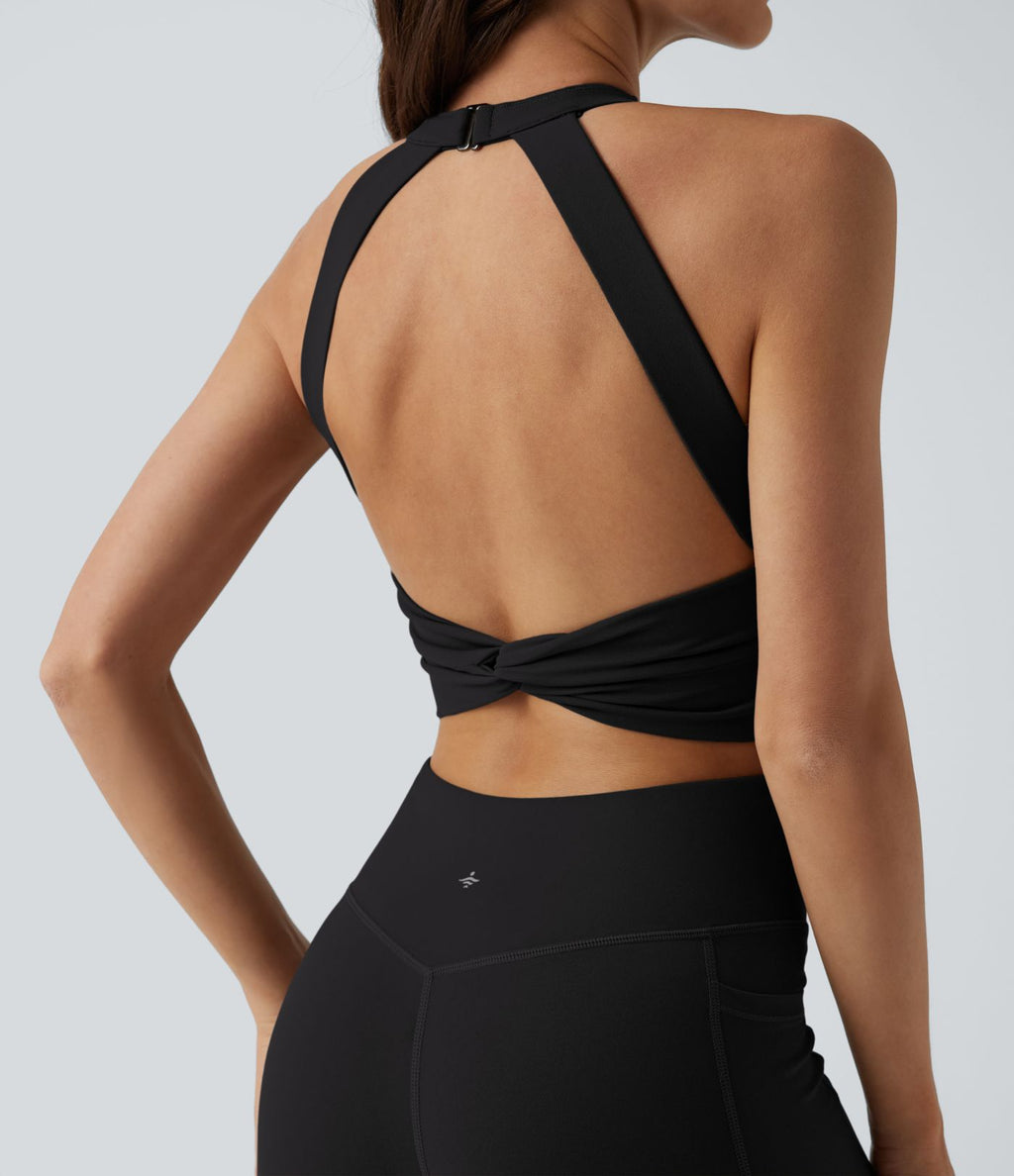 Combinaison moulante dos nu Halara UltraSculpt™ gainante et gainante avec poches - Édition Easy Peezy