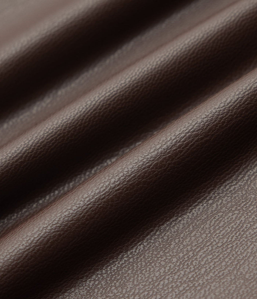 Bermuda décontracté taille mi-haute en PU extensible avec poches 25 cm