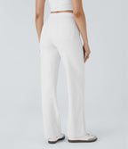 Pantalon taille haute coupe droite DayStretch avec poches