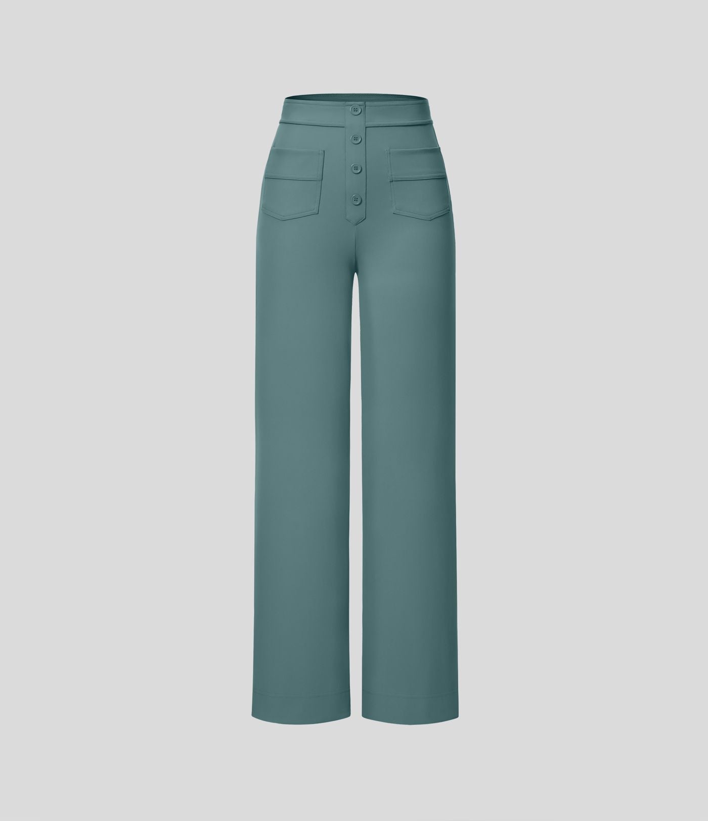 Pantalon taille haute coupe droite DayStretch avec poches