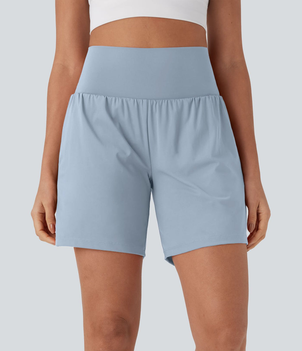 Short de yoga SoftlyZero™ Airy 2-en-1 taille très haute avec poches et effet frais InstantCool 17,5 cm