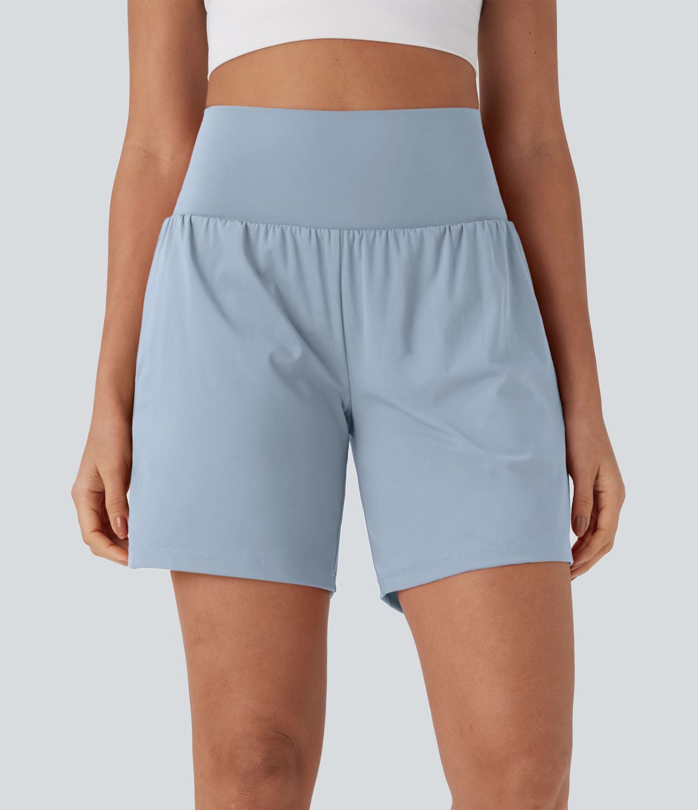 Short de yoga SoftlyZero™ Airy 2-en-1 taille très haute avec poches et effet frais InstantCool 17,5 cm