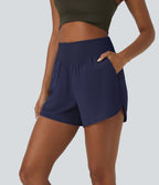 Breezeful™ Shorts 10cm Casual à Séchage Rapide Taille Haute et Poche Latérale