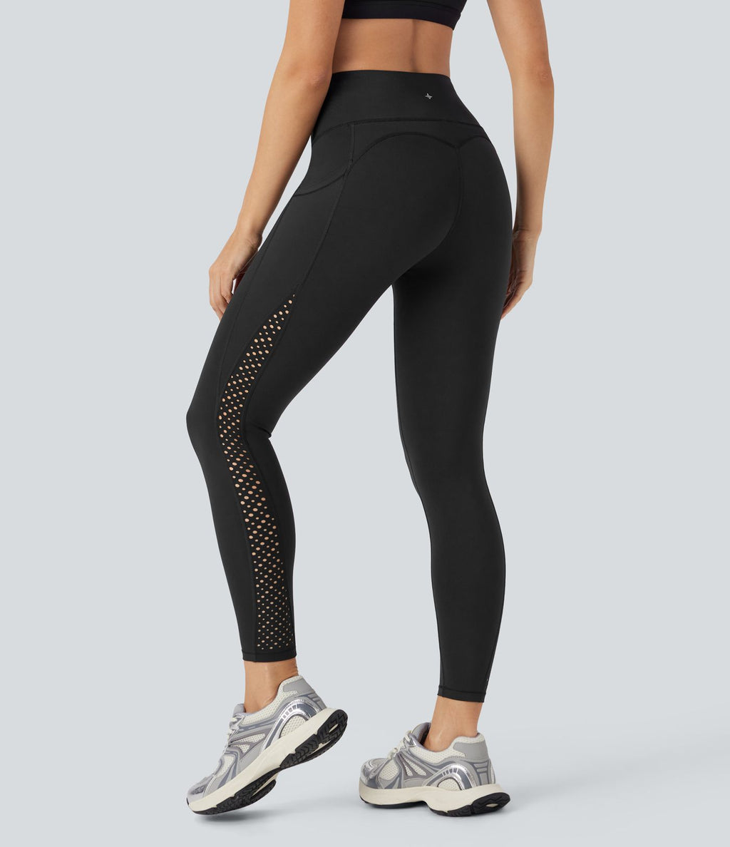 Legging de yoga Halara UltraSculpt™ gainant taille haute perforé Airy effet frais InstantCool et séchage rapide avec poches, protection solaire UPF50+