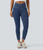 Halara Flex™ Jegging Travail Tricoté Extensible Lavé Poche Latérale Croisée