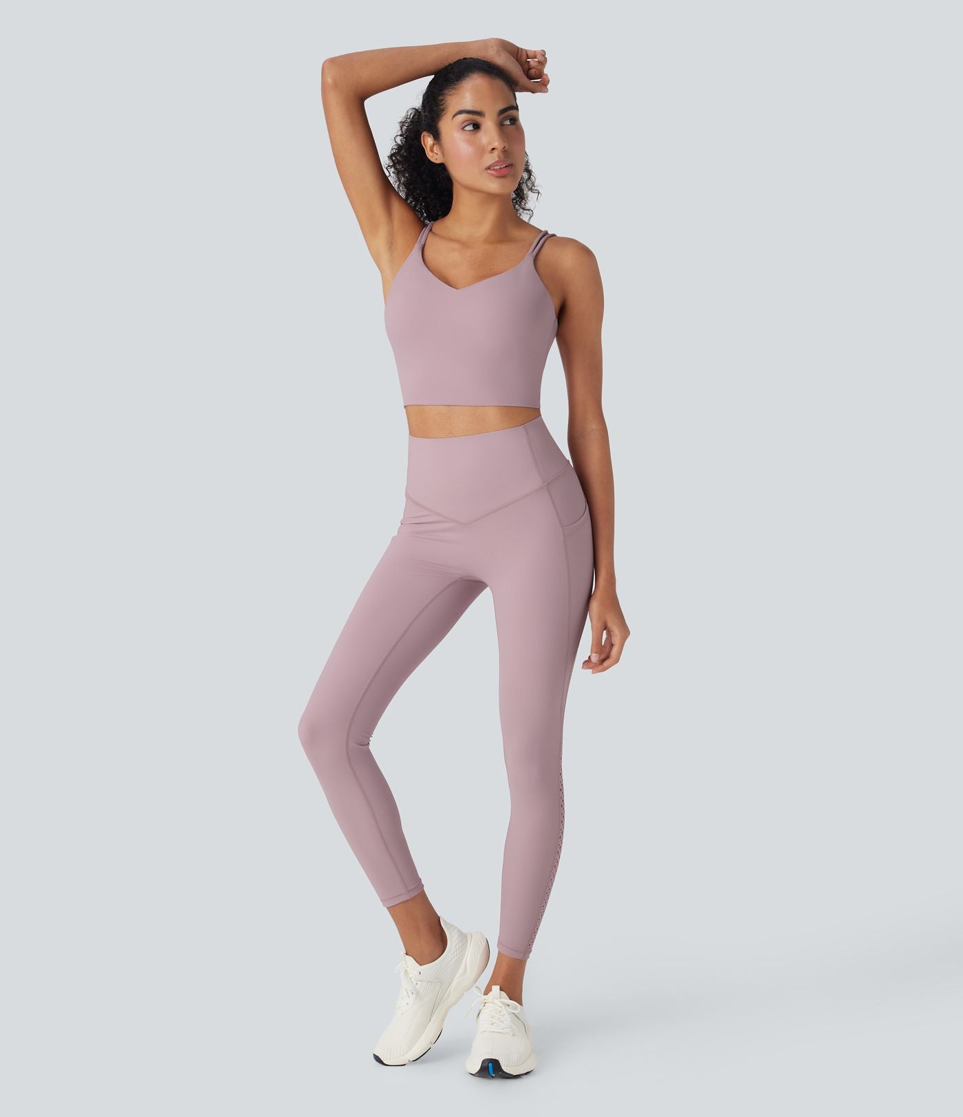 Legging de yoga Halara UltraSculpt™ gainant taille haute perforé Airy effet frais InstantCool et séchage rapide avec poches, protection solaire UPF50+
