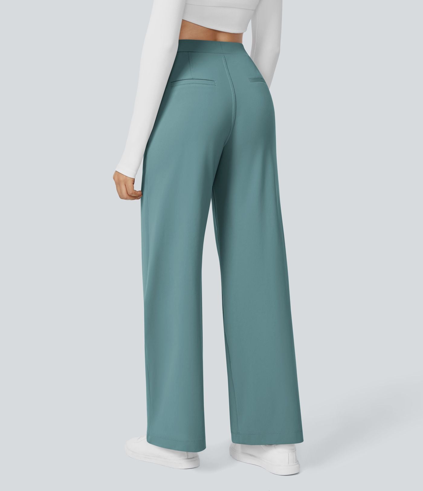 Pantalon tailleur Halara Flex™ DayStretch coupe droite taille haute avec poches