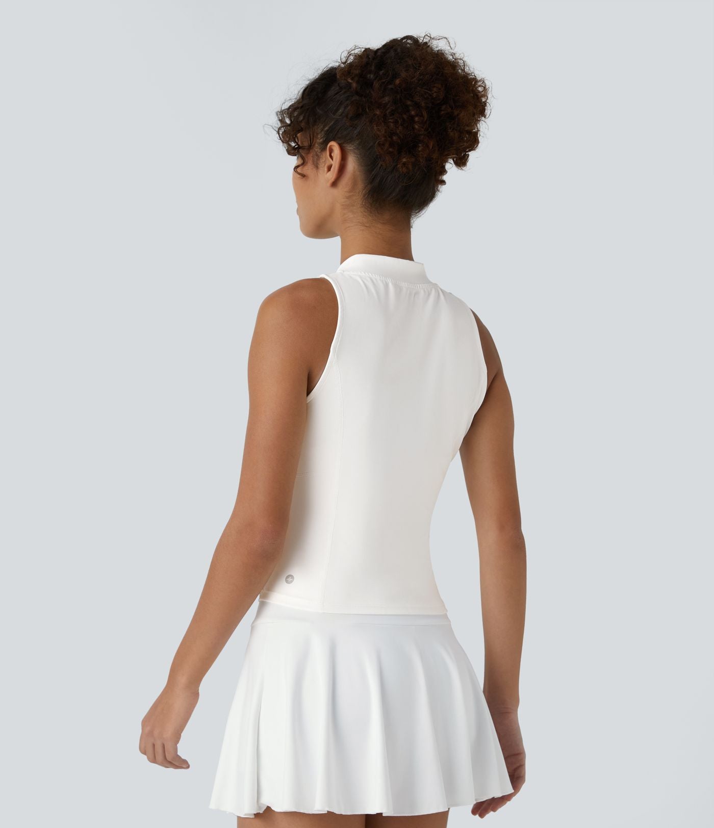 Softlyzero™ QuickDry Débardeur Golf Slim à Demi-Zip et Col Baseball