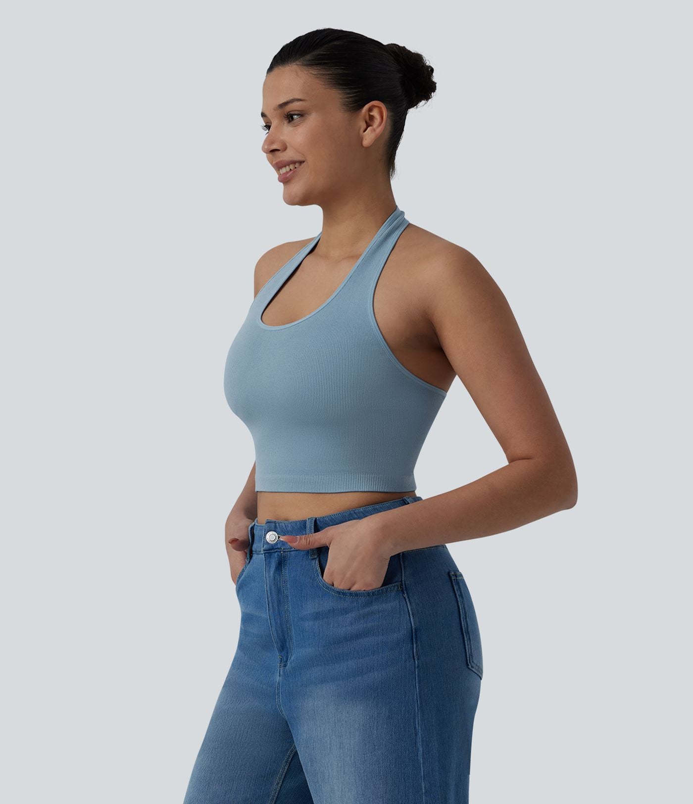 OneForm Débardeur décontracté court dos nu sans couture Seamless Flow