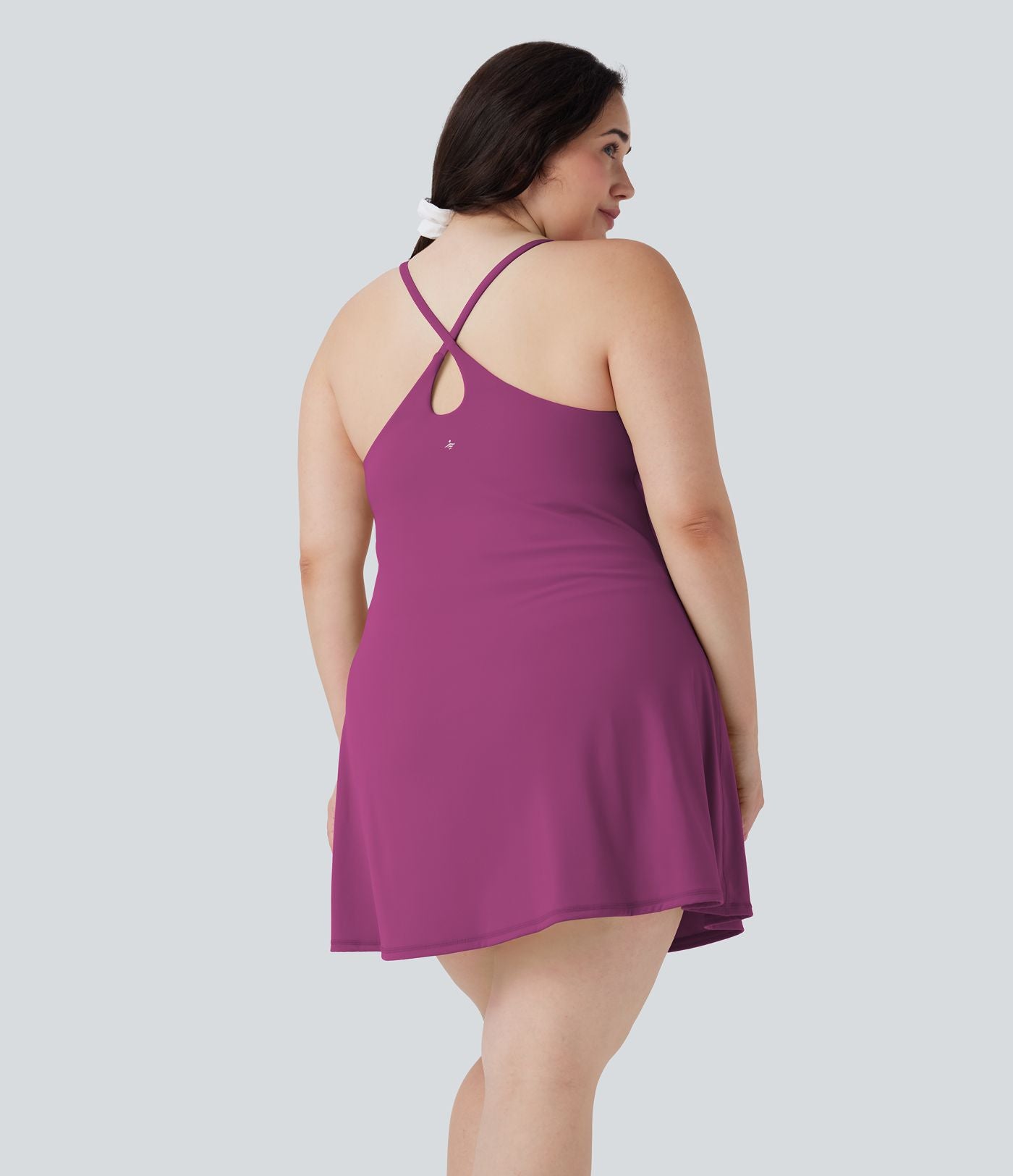 Robe de sport grande taille dos nu Softlyzero™ Plush - longueur rallongée - Easy Peasy Edition