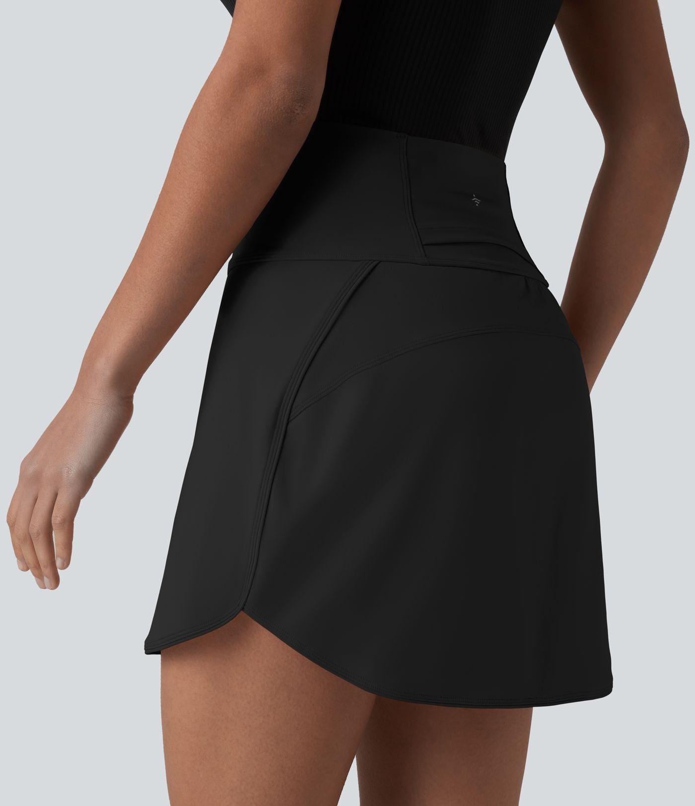 Jupe de golf courte 2-en-1 SoftlyZero™ Airy effet frais InstantCool taille ultra-haute gainant avec ourlet arrondi et poches