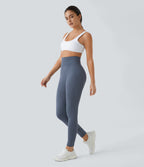Legging taille haute froncé uni sans couture OneForm Seamless Flow