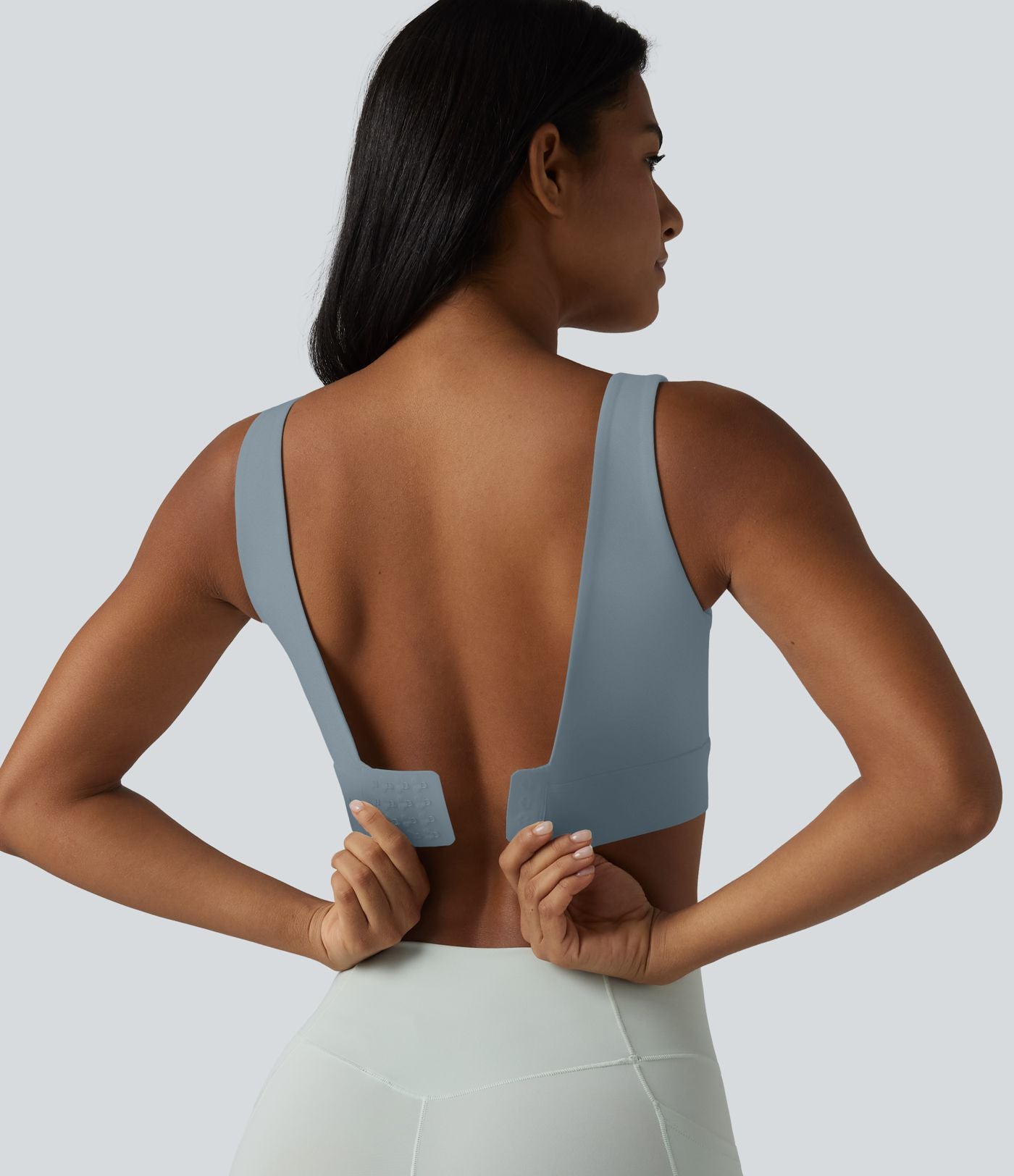 Brassière de sport Halara UltraSculpt™ maintien moyen dos nu avec boucle ajustable et brassière intégrée