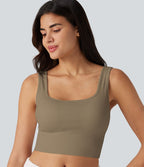 OneForm Débardeur casual sans couture col rond échancré dos en U avec soutien-gorge intégré
