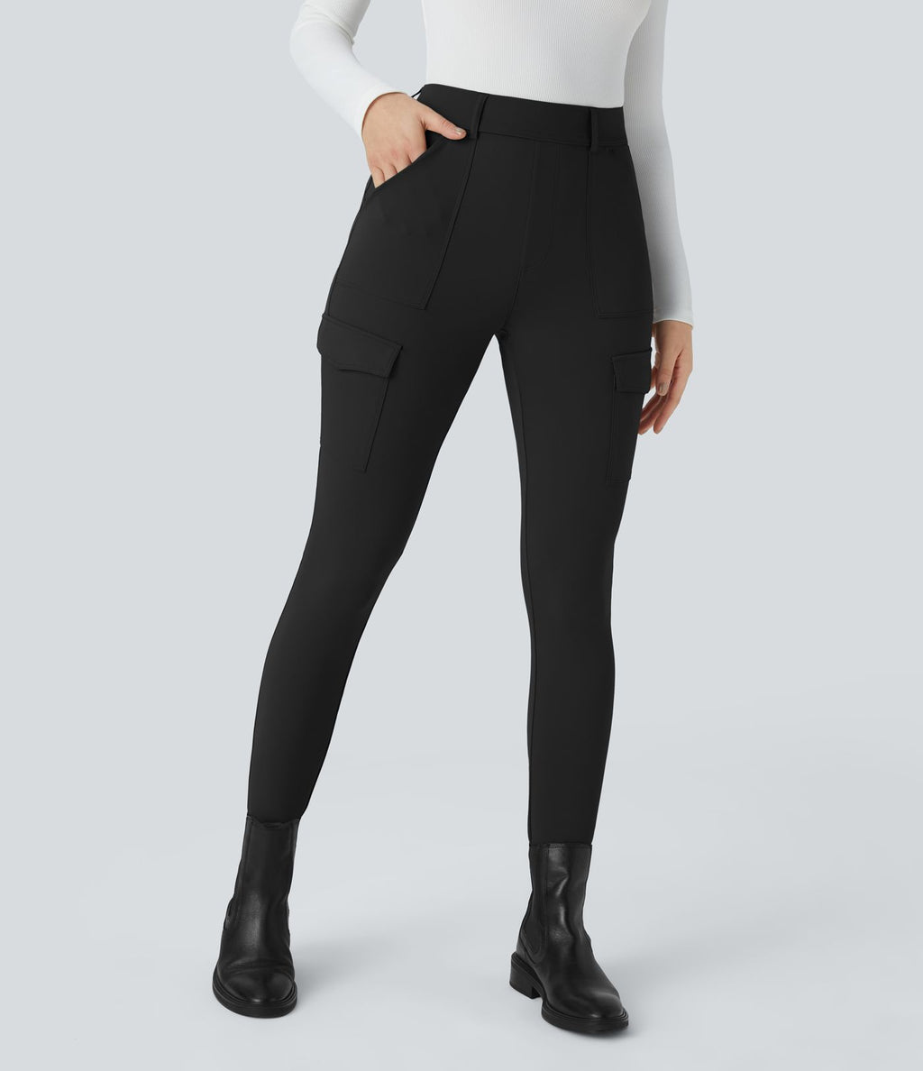 Pantalon cargo ajusté tailleur taille haute Halara Flex™ DayStretch avec poches