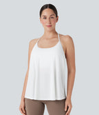 Haut de sport yoga SoftlyZero™ Airy licou drapé effet frais InstantCool, bonnets E-G, protection solaire UPF50+