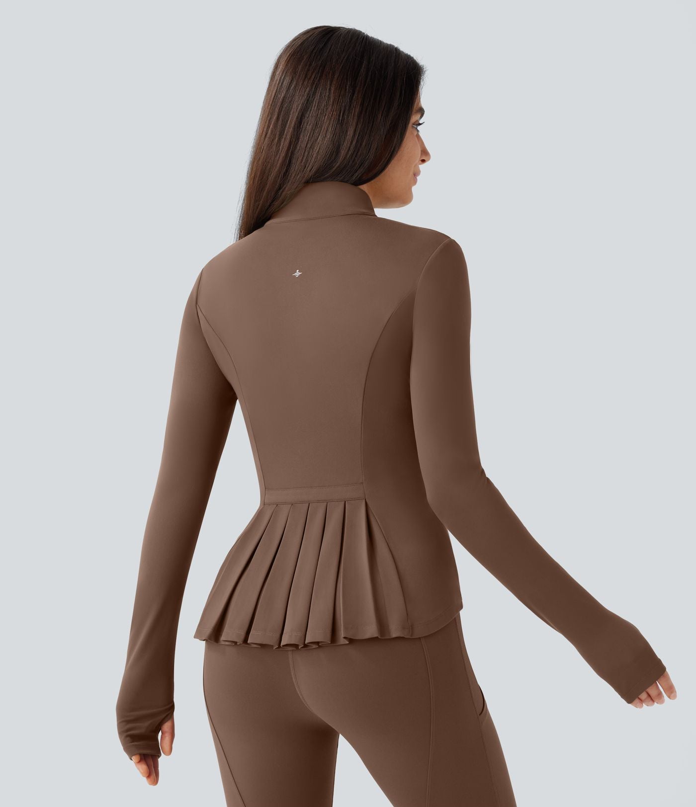 Veste d'équitation ajustée Softlyzero™ avec col montant, passe-pouces, poches, plis et fermeture éclair - Protection UPF50+