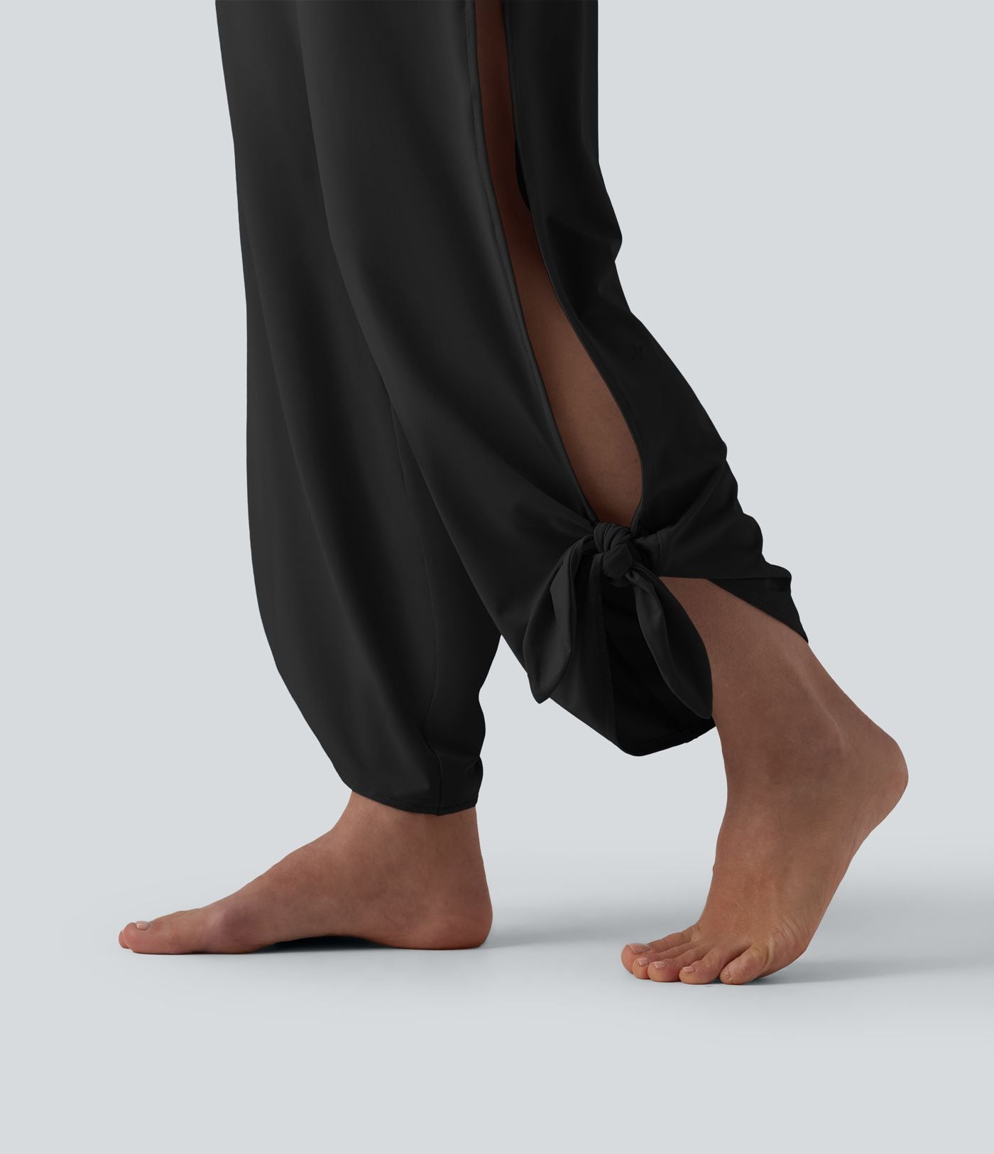 Jogging de yoga taille haute effet frais InstantCool liens sur les côtés avec poches, protection solaire UPF50+