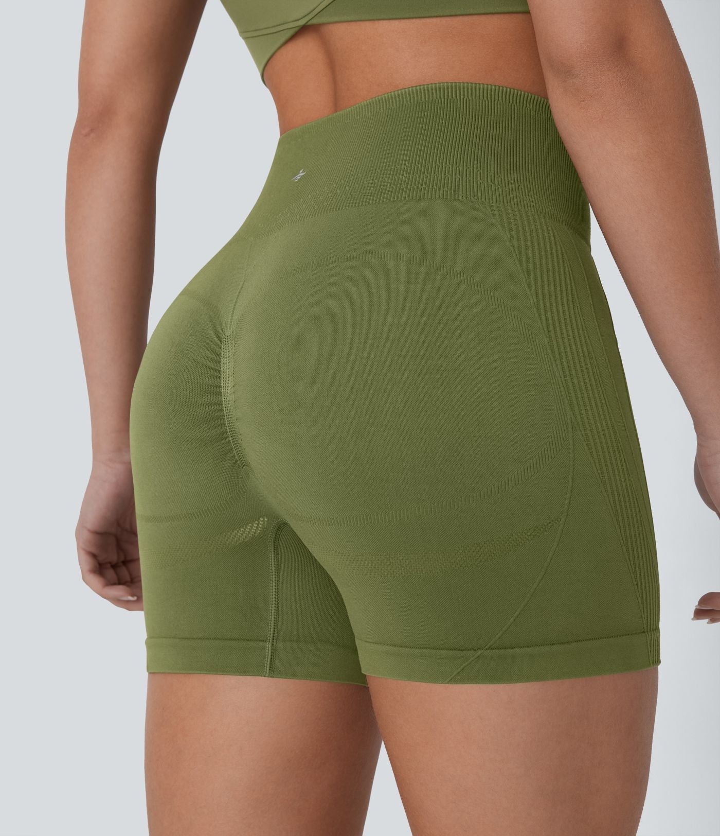 Short cycliste yoga 10 cm taille haute sans couture OneForm Seamless Flow