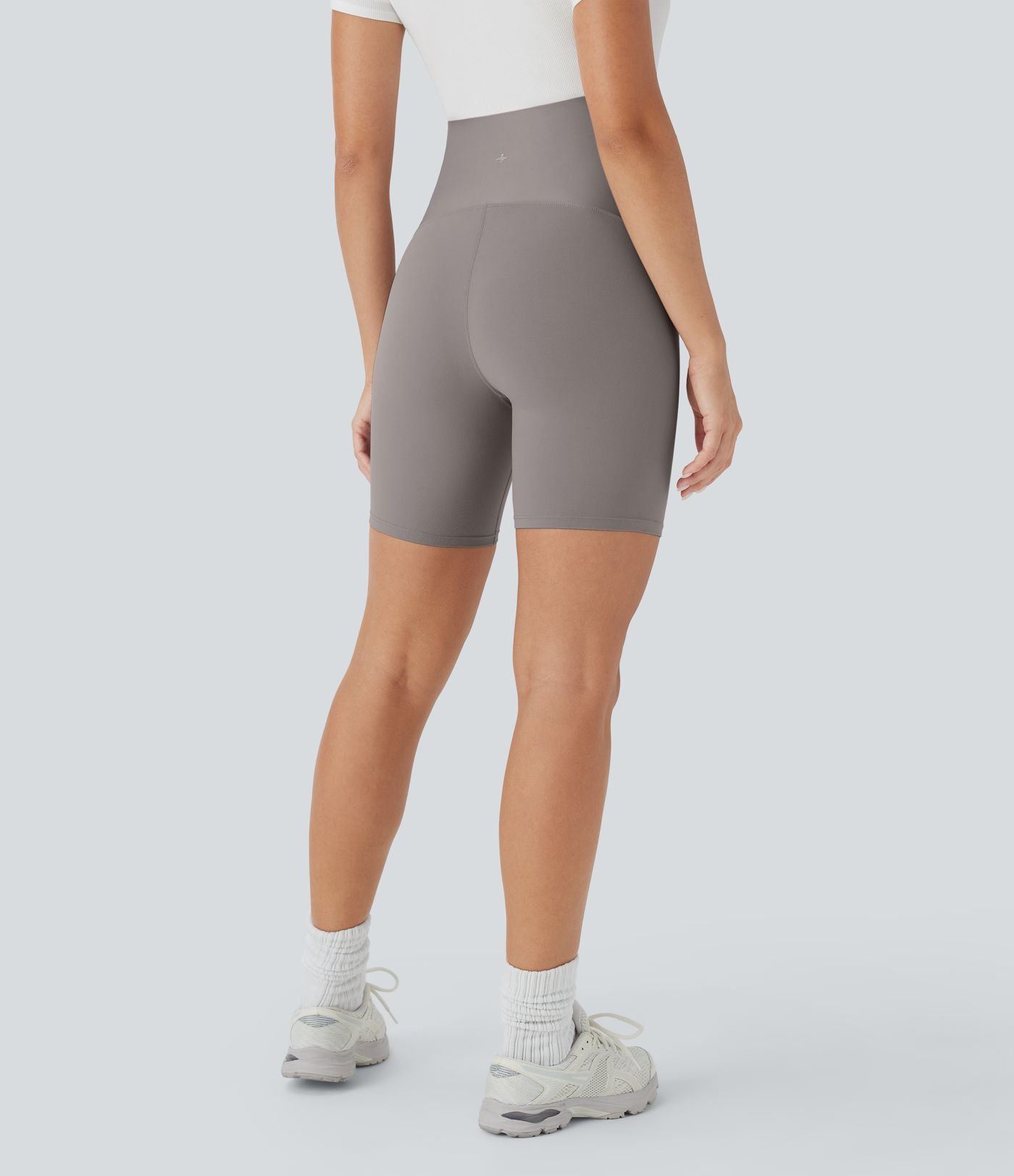 Short cycliste de yoga de maternité Softlyzero™ à taille super haute 17,5 cm-UPF50+