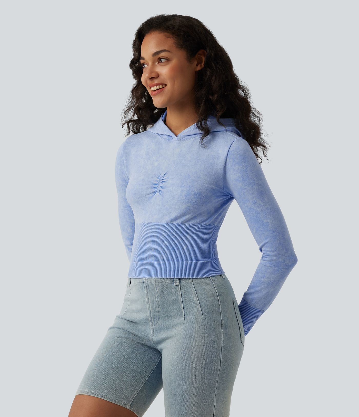 Sweat casual à capuche OneForm sans couture Flow manches longues